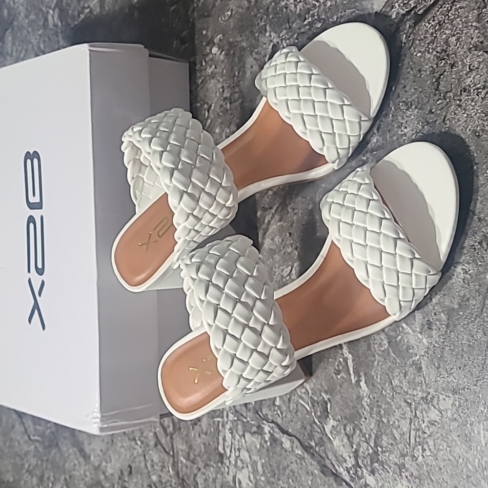 Block Heel Braided Sandel